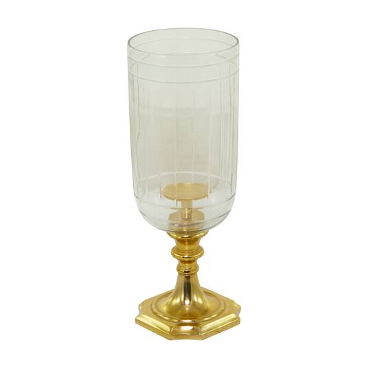 20" Gold Glam Hurricane Lamp